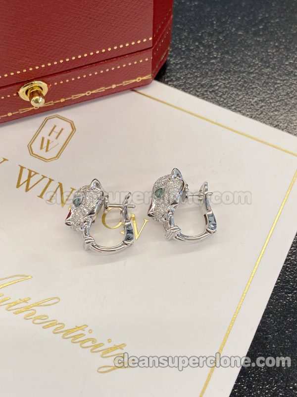 Jewelry 1:1 Copy description and price Cartier leopard women's earrings