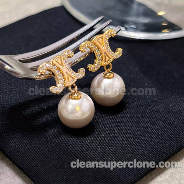 women's earrings replica details and pricing pearl Celine Jewelry 3