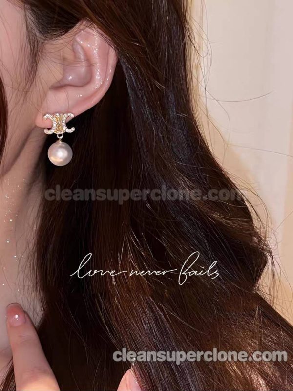 women's earrings replica details and pricing pearl Celine Jewelry 4