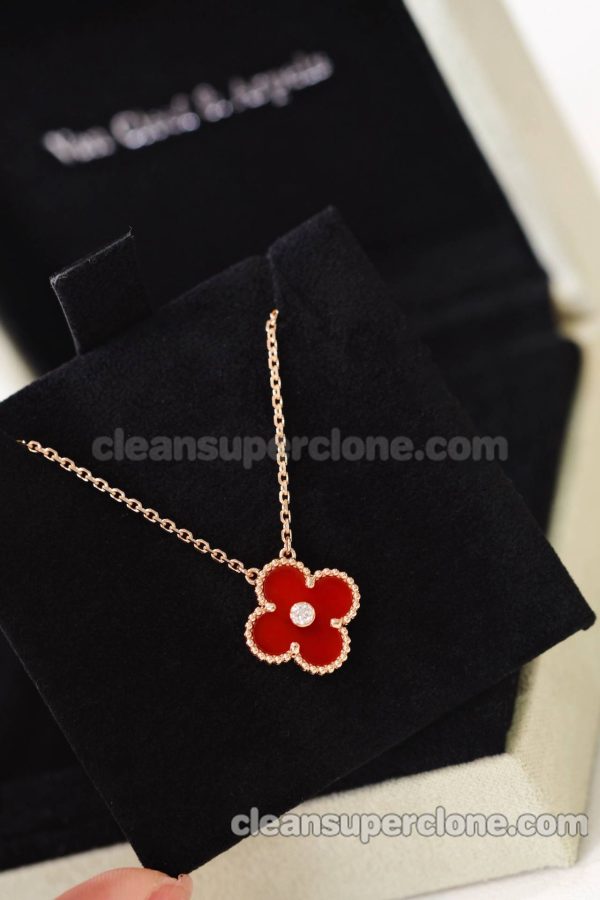 Van Cleef & Arpels necklaces Super Clone picture and price red women's necklaces 2