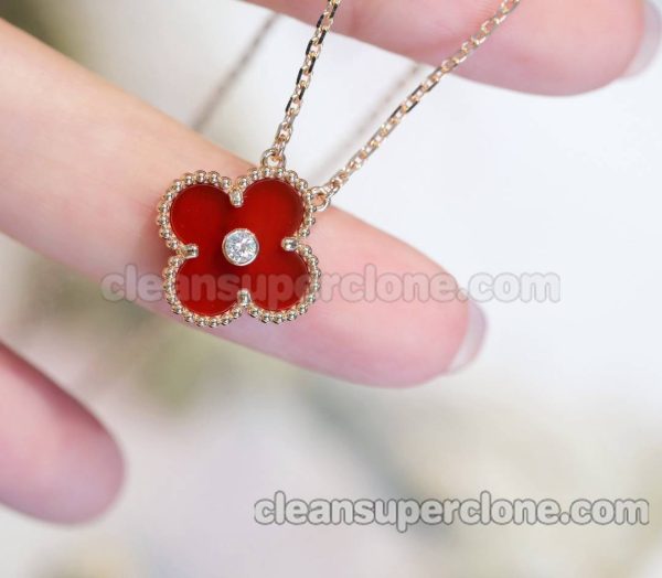 Van Cleef & Arpels necklaces Super Clone picture and price red women's necklaces 3