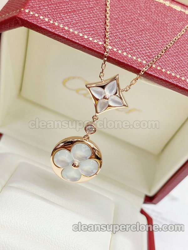 women's necklaces replica details and pricing white Louis Vuitton Jewelry 3