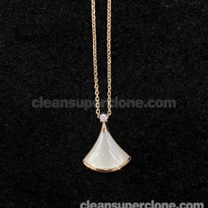 Jewelry 1:1 Copy description and price White Bvlgari women's necklaces