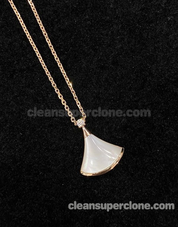 Jewelry 1:1 Copy description and price White Bvlgari women's necklaces 3