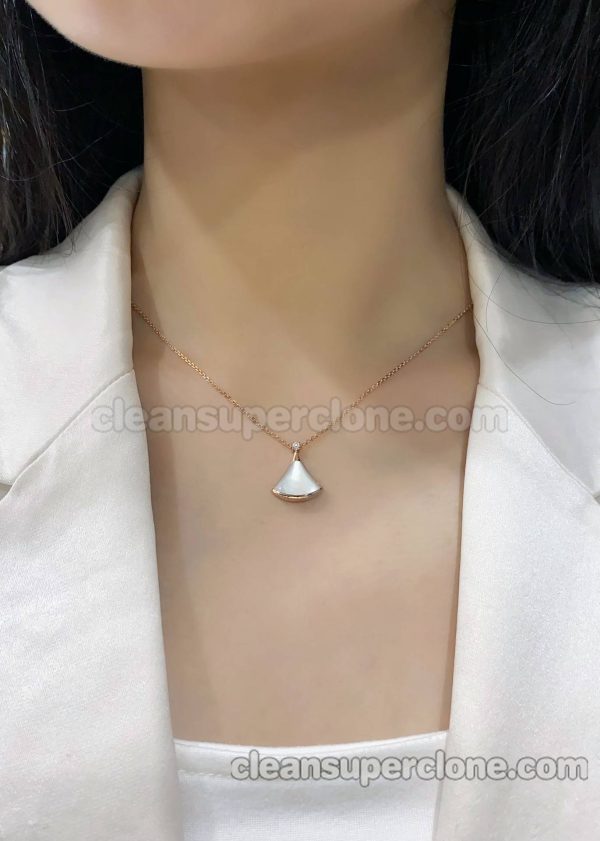 Jewelry 1:1 Copy description and price White Bvlgari women's necklaces 6