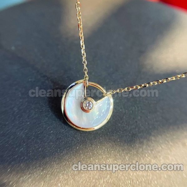 women's necklaces replica details and pricing White mother-of-pearl Cartier Jewelry 3