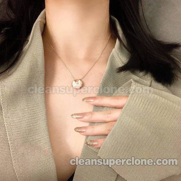 women's necklaces replica details and pricing White mother-of-pearl Cartier Jewelry 4