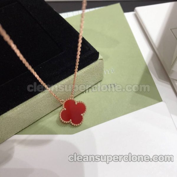 Jewelry 1:1 Copy description and price Van Cleef & Arpels red women's necklaces