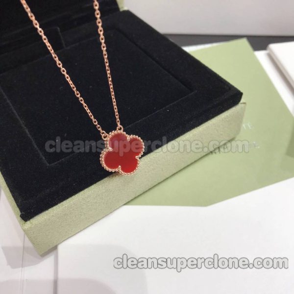 Jewelry 1:1 Copy description and price Van Cleef & Arpels red women's necklaces 2