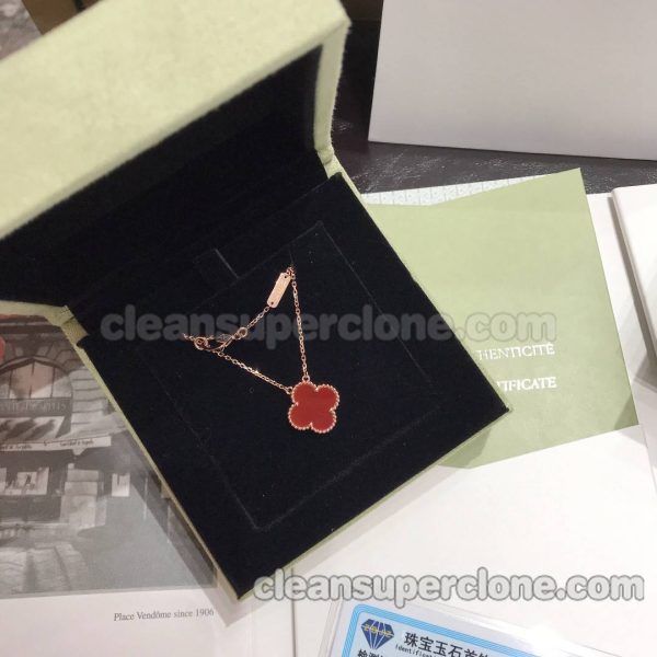 Jewelry 1:1 Copy description and price Van Cleef & Arpels red women's necklaces 6