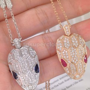 women's necklaces replica details and pricing snake Bvlgari Jewelry 5