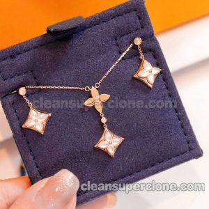 women's necklaces replica details and pricing white Louis Vuitton earrings bracelets Jewelry