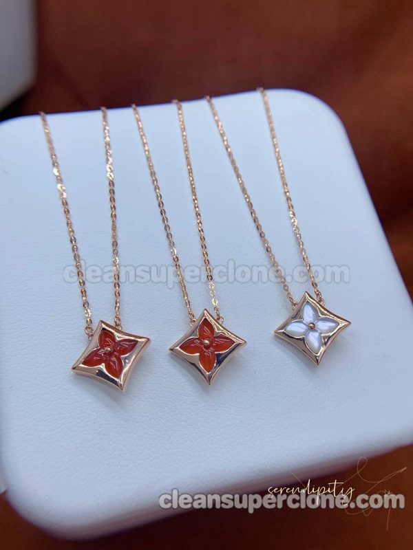 Jewelry 1:1 Copy description and price white and red Louis Vuitton women's necklaces