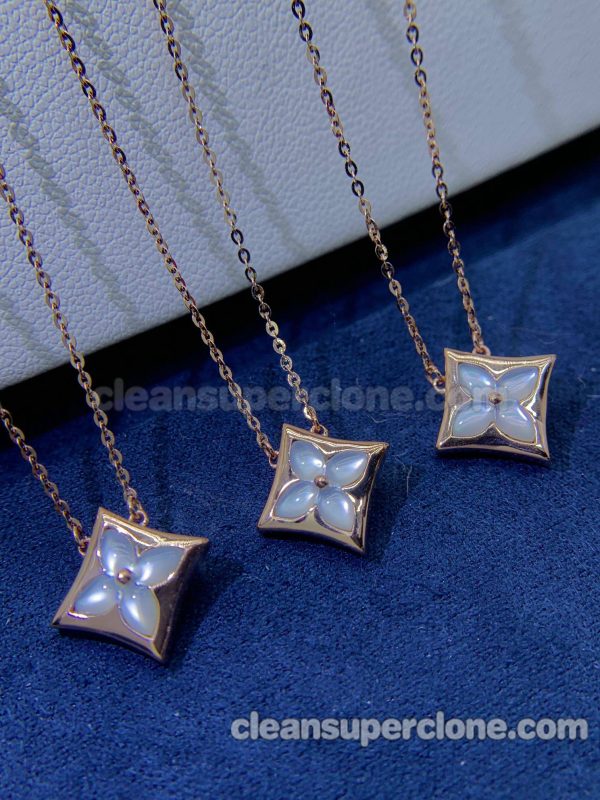 Jewelry 1:1 Copy description and price white and red Louis Vuitton women's necklaces 4