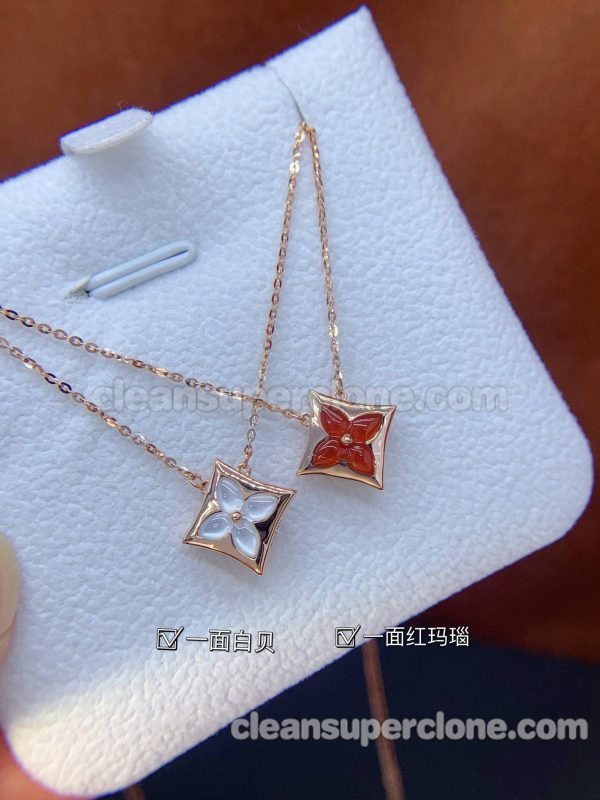 Jewelry 1:1 Copy description and price white and red Louis Vuitton women's necklaces 7