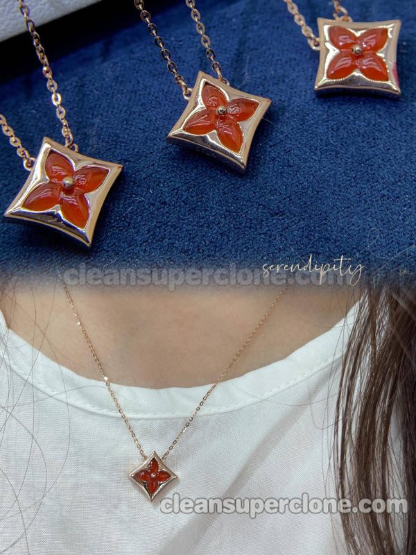 Jewelry 1:1 Copy description and price white and red Louis Vuitton women's necklaces 8