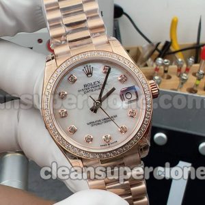 278285 1:1 Replica watch details and price GS Factory Rolex Datejust white mechanical women