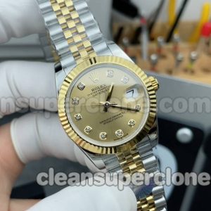 278273 1:1 Replica watch details and price A+ Factory Rolex Dayjust gold mechanical women