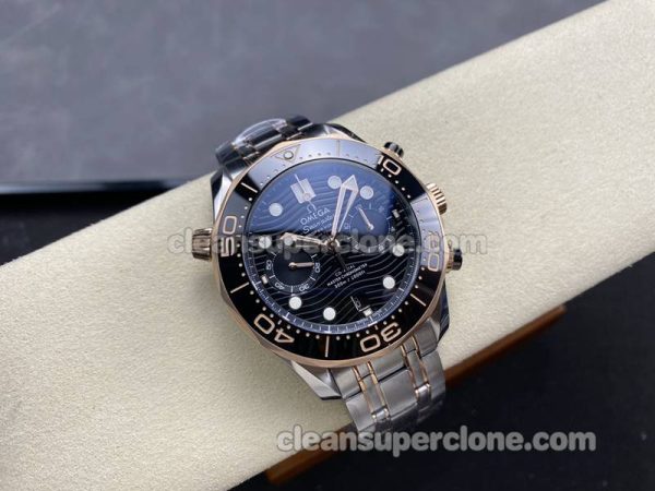 Seamaster replica watch details and pricing N1 Factory Omega 300m 210.20.44 black mechanical men