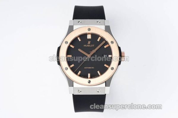 Classic Fusion replica watch details and pricing JJ Factory Hublot 542.NO black Rubber strap mechanical men