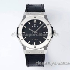 Classic Fusion replica watch details and pricing JJ Factory Hublot 542.NX black Leather strap mechanical men