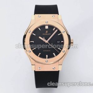 Classic Fusion replica watch details and pricing JJ Factory Hublot 542.OX black Rubber strap mechanical men