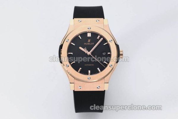 Classic Fusion replica watch details and pricing JJ Factory Hublot 542.OX black Rubber strap mechanical men
