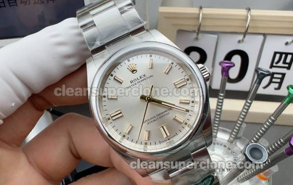 Oyster Perpetual replica watch details and pricing Clean Factory Rolex 126000 sliver 36mm mechanical men