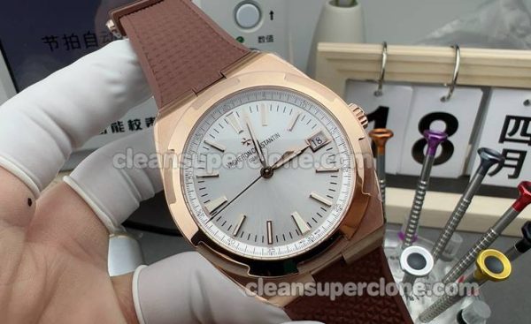 4500V 1:1 Replica watch details and price 8F Factory Vacheron Constantin Overseas sliver mechanical men