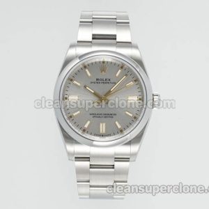 Rolex Super Clone Watch pictures and prices EWE Factory Oyster Perpetual 124300 sliver 41mm mechanical men
