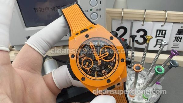 Big Bang replica watch details and pricing BBF Factory Hublot 441.CU orange mechanical men