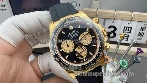 Daytona replica watch details and pricing VS Factory Rolex 126518 black 4131 mechanical men