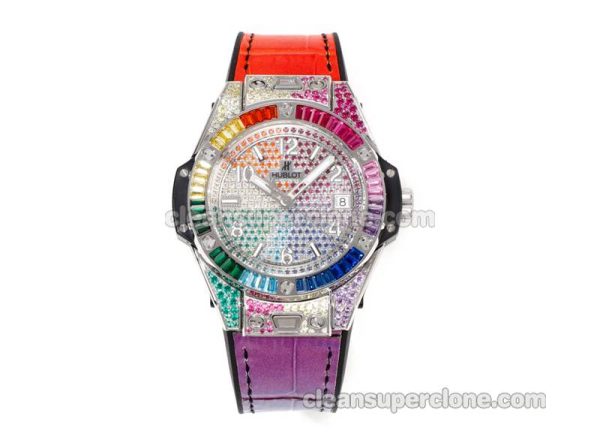 Big Bang replica watch details and pricing MS Factory Hublot 465.SX Colored diamond mechanical men