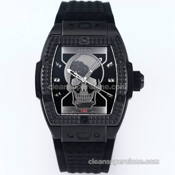 Big Bang replica watch details and pricing TW Factory Hublot 646.CI Skull black rubber mechanical men