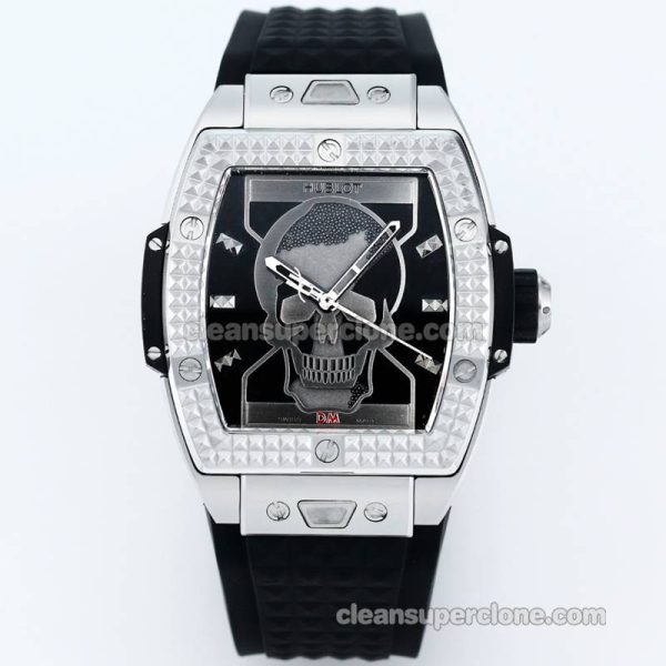 Big Bang replica watch details and pricing TW Factory Hublot 646.CI Skull black rubber mechanical men
