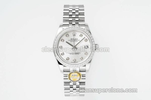 Rolex Super Clone watch picture and price ARF Lady-Datejust 278384 sliver Diamond bezel 31mm mechanical women