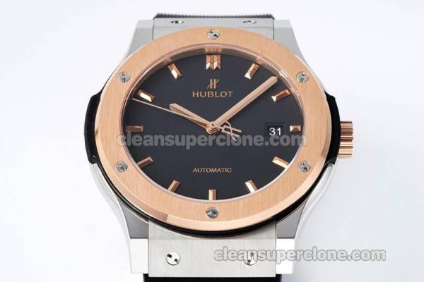Classic Fusion replica watch details and pricing JJ Factory Hublot 542.NO black Rubber strap mechanical men