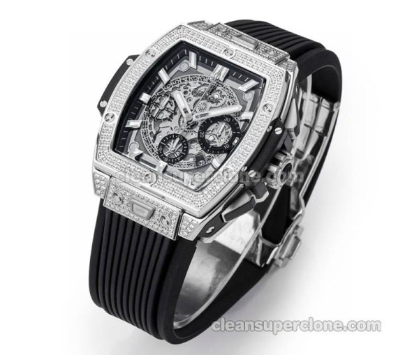 Big Bang replica watch details and pricing Hublot 642.NX Diamond case mechanical men