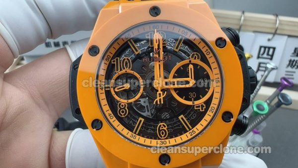 Big Bang replica watch details and pricing BBF Factory Hublot 441.CU orange mechanical men
