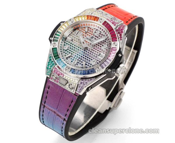 Big Bang replica watch details and pricing MS Factory Hublot 465.SX Colored diamond mechanical men