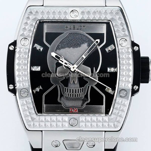 Big Bang replica watch details and pricing TW Factory Hublot 646.CI Skull black rubber mechanical men