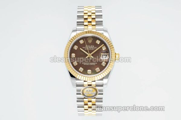 Rolex Super Clone watch picture and price ARF Lady-Datejust 278273 brown 31mm intermetallic mechanical women