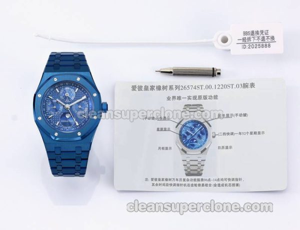 Royal Oak Super Clone watch picture and price BBS Factory Audemars Piguet blue 26574 mechanical men