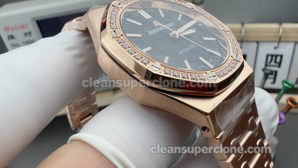 15451 1:1 Replica watch details and price B7 Factory Audemars Piguet Royal Oak black 37mm mechanical women