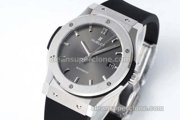 Classic Fusion replica watch details and pricing JJ Factory Hublot 542.NX Grey Rubber strap mechanical men