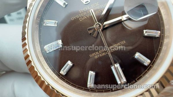 Rolex Super Clone Watch pictures and prices QF Factory Day-date 228235 brown 40mm mechanical men