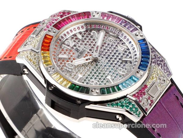 Big Bang replica watch details and pricing MS Factory Hublot 465.SX Colored diamond mechanical men
