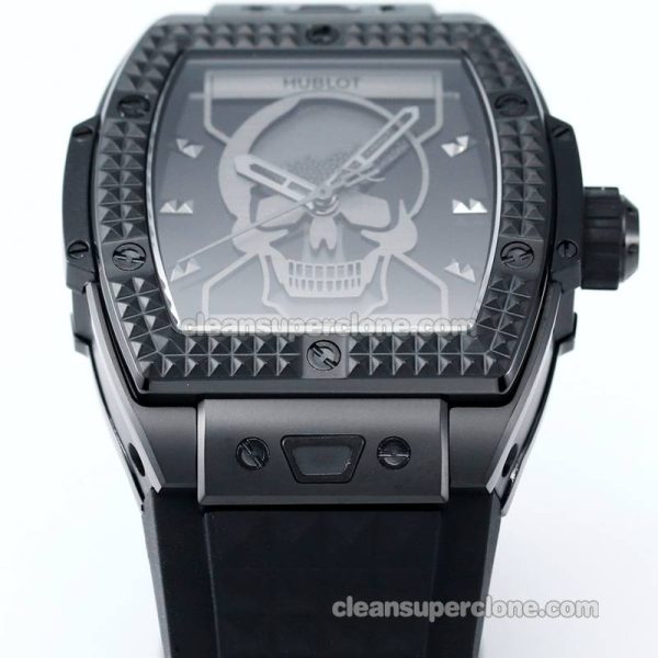 Big Bang replica watch details and pricing TW Factory Hublot 646.CI Skull black rubber mechanical men