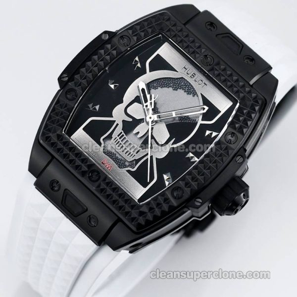 Big Bang replica watch details and pricing TW Factory Hublot 646.CI Skull whit rubber mechanical men