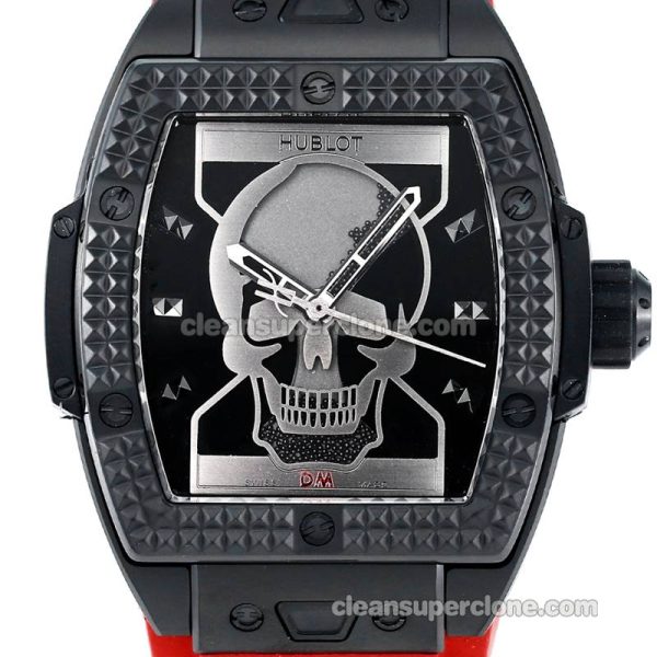 Big Bang replica watch details and pricing TW Factory Hublot 646.CI Skull red rubber mechanical men
